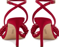 Vince Camuto Arleem Beaded Band Ankle Strap High Heel Sandals Women's