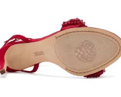 Vince Camuto Arleem Beaded Band Ankle Strap High Heel Sandals Women's