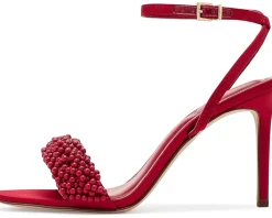 Vince Camuto Arleem Beaded Band Ankle Strap High Heel Sandals Women's