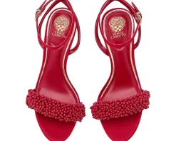 Vince Camuto Arleem Beaded Band Ankle Strap High Heel Sandals Women's