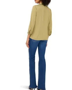 Vince Camuto Collared V-Neck Long Sleeve Blouse Women's