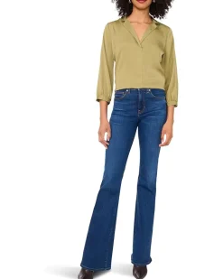 Vince Camuto Collared V-Neck Long Sleeve Blouse Women's