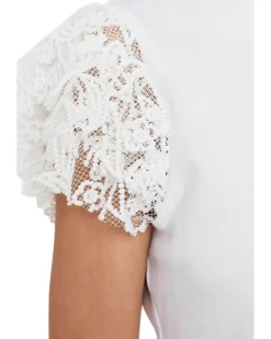 Vince Camuto Crew Neck Blouse W Ruffle Sleeves Women's