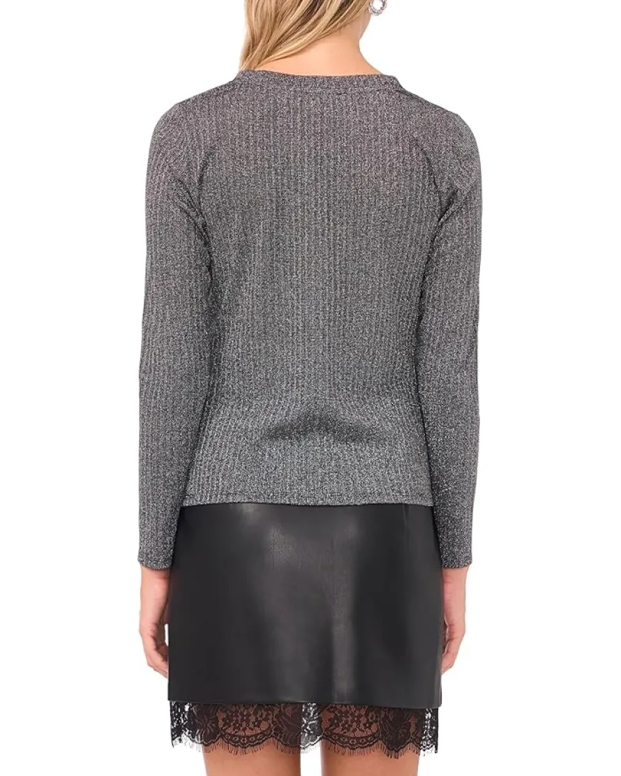 Vince Camuto Crew Neck Long Sleeve Top Women's