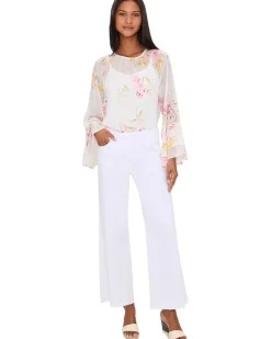 Vince Camuto Double Ruffle Sleeve Blouse Women's