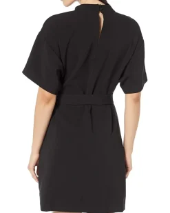 Vince Camuto Drop Shoulder Moch Neck Dress Women's