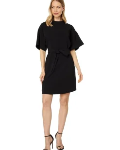 Vince Camuto Drop Shoulder Moch Neck Dress Women's
