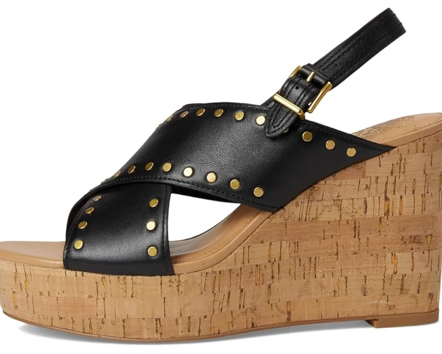 Vince Camuto Ellna Cross-band Wedge Sandals Women's