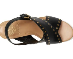 Vince Camuto Ellna Cross-band Wedge Sandals Women's