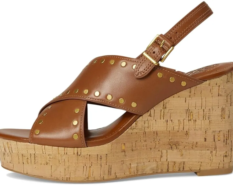 Vince Camuto Ellna Cross-band Wedge Sandals Women's