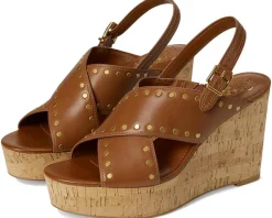 Vince Camuto Ellna Cross-band Wedge Sandals Women's
