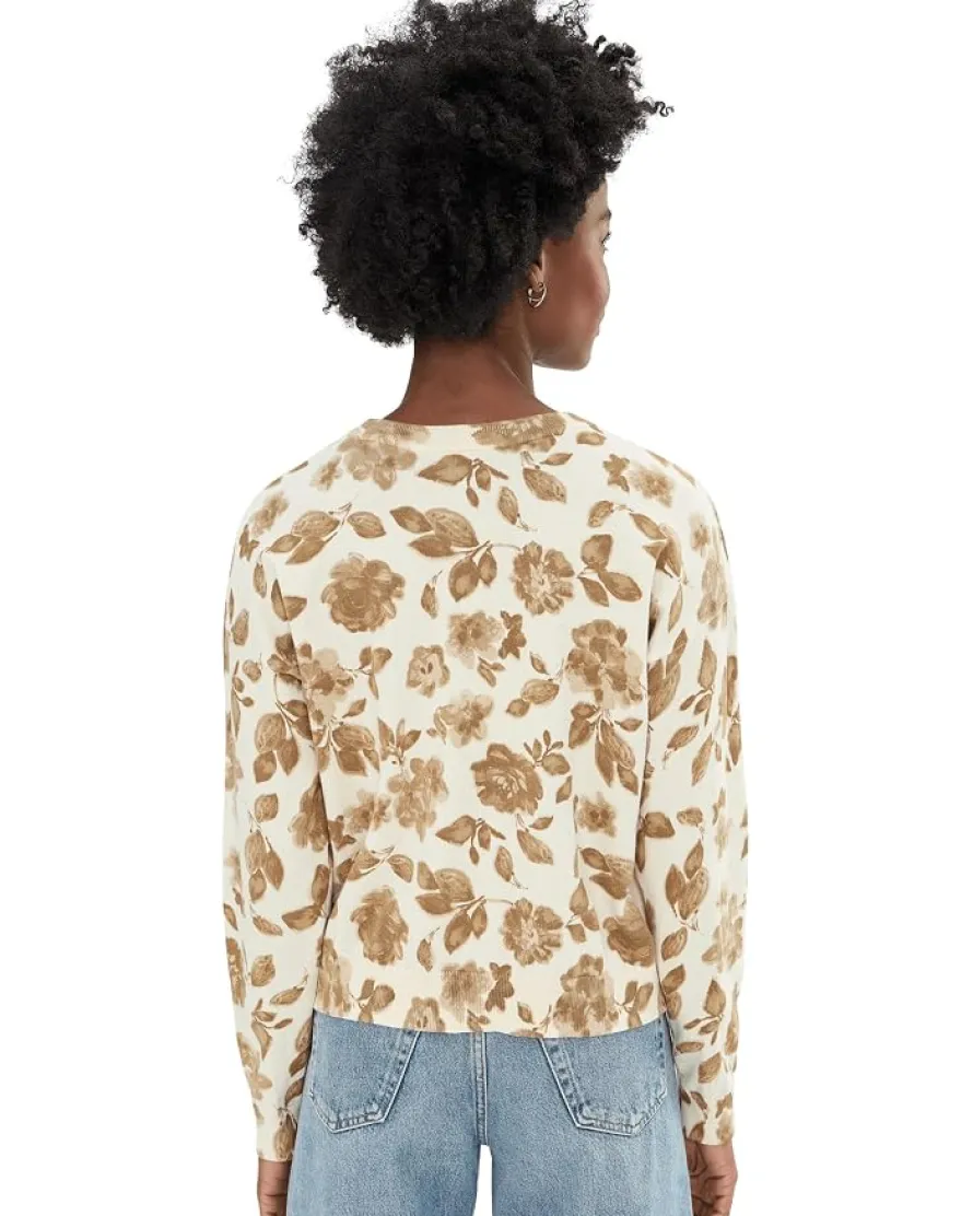 Vince Camuto Floral Printed Crew Neck Women's