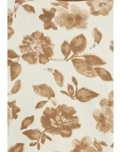 Vince Camuto Floral Printed Crew Neck Women's