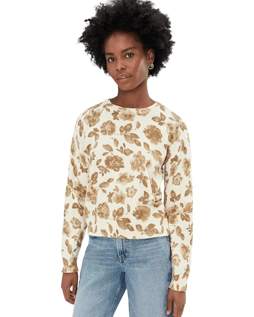 Vince Camuto Floral Printed Crew Neck Women's