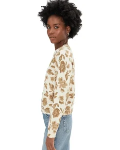 Vince Camuto Floral Printed Crew Neck Women's