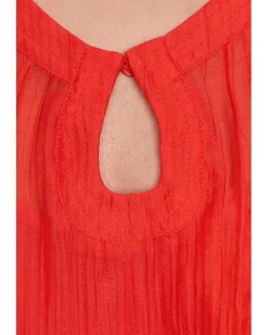 Vince Camuto Front Cutout Flutter Sleeve Blouse Women's