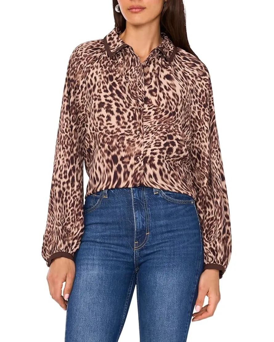 Vince Camuto Full Raglan Sleeve Shirt Women's