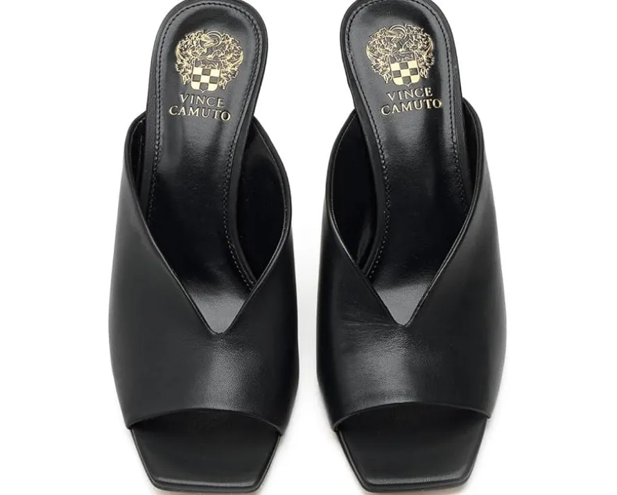 Vince Camuto Galeni Peep Toe High Heel Mules Women's