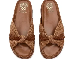 Vince Camuto Gryfynn Knotted Woven Slide Sandals Women's