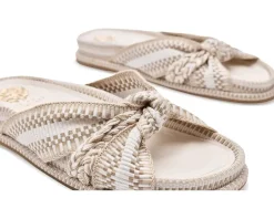 Vince Camuto Gryfynn Knotted Woven Slide Sandals Women's