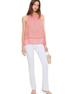 Vince Camuto Halter Neck Shell With Peplum Women's