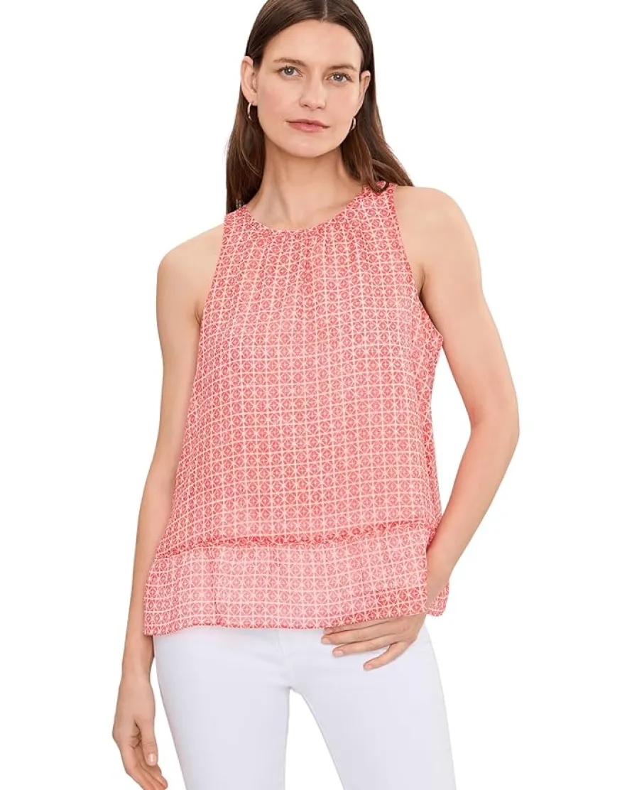 Vince Camuto Halter Neck Shell With Peplum Women's