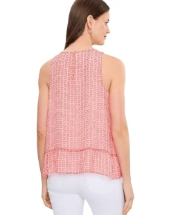 Vince Camuto Halter Neck Shell With Peplum Women's