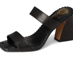 Vince Camuto Kaden Stitched Block Heel Mule Sandals Women's
