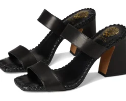 Vince Camuto Kaden Stitched Block Heel Mule Sandals Women's