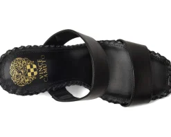 Vince Camuto Kaden Stitched Block Heel Mule Sandals Women's
