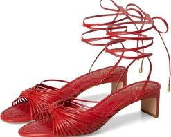 Vince Camuto Lory Ankle Wrap Kitten Heel Sandals Women's