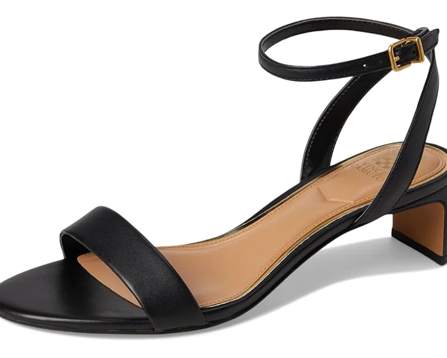 Vince Camuto Lylah Kitten Heel Ankle Strap Sandals Women's