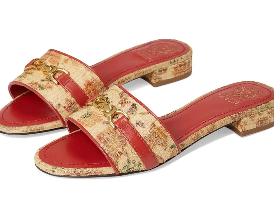 Vince Camuto Maxine Banded Buckle Slide Sandals Women's