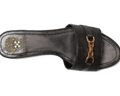 Vince Camuto Maxine Banded Buckle Slide Sandals Women's