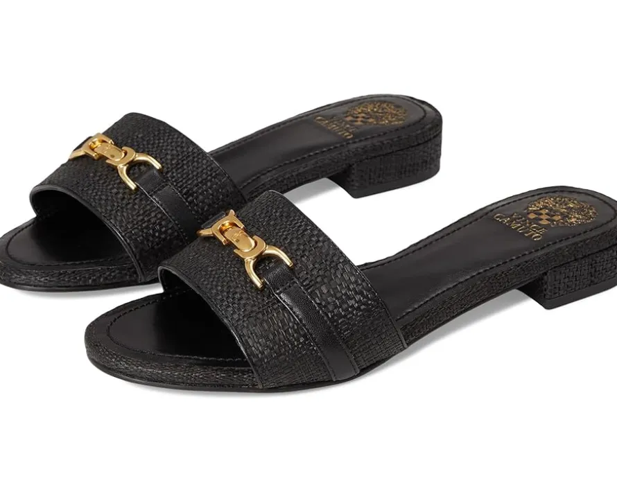 Vince Camuto Maxine Banded Buckle Slide Sandals Women's