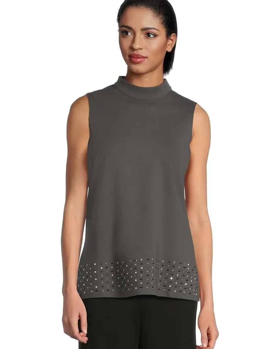 Vince Camuto Mock Neck Sleeveless Tunic Women's