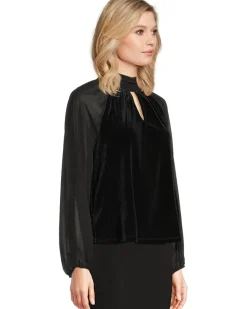 Vince Camuto Mock Neck Top with Long Sleeve Women's