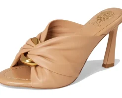 Vince Camuto Patie Buckle Gathered High Heel Sandal Women's