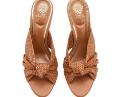 Vince Camuto Pheya Knotted High Heel Mule Sandals Women's