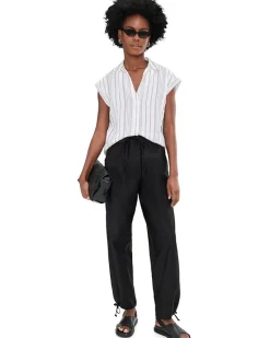 Vince Camuto Relaxed Collar Short Sleeve Blouse Women's