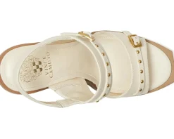 Vince Camuto Ridena Studded Buckle High Heel Sandals Women's