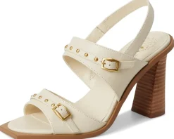 Vince Camuto Ridena Studded Buckle High Heel Sandals Women's