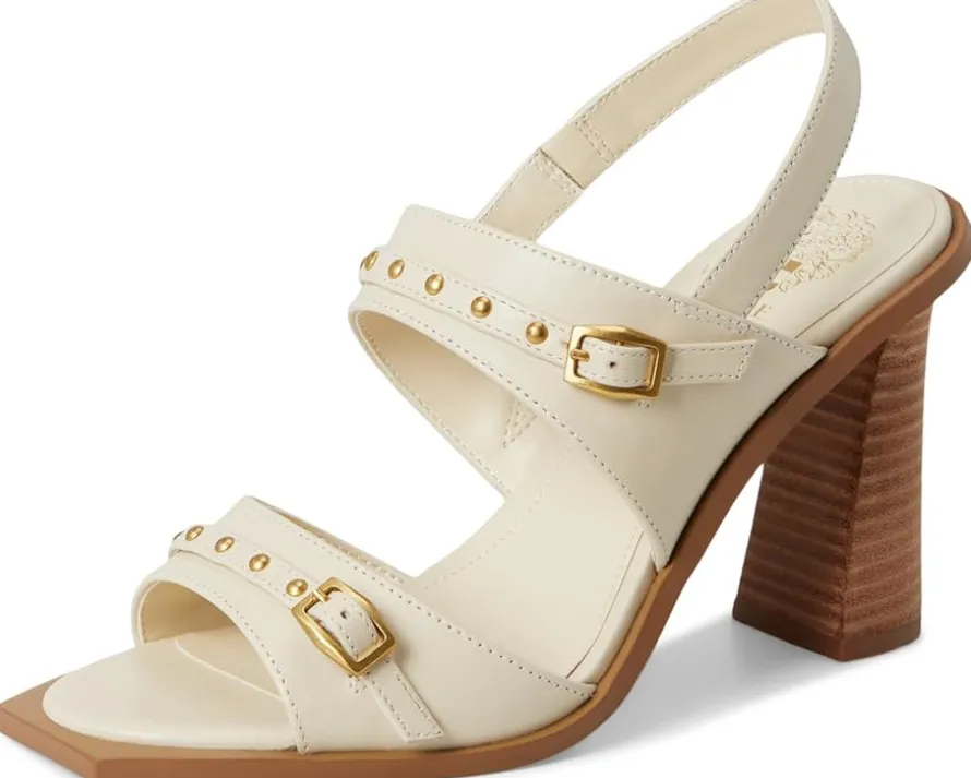 Vince Camuto Ridena Studded Buckle High Heel Sandals Women's