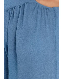 Vince Camuto Short Sleeve Front Shirring Blouse Women's