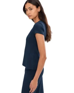 Vince Camuto Short Sleeve Shirt with Keyhole Back Women's