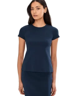 Vince Camuto Short Sleeve Shirt with Keyhole Back Women's
