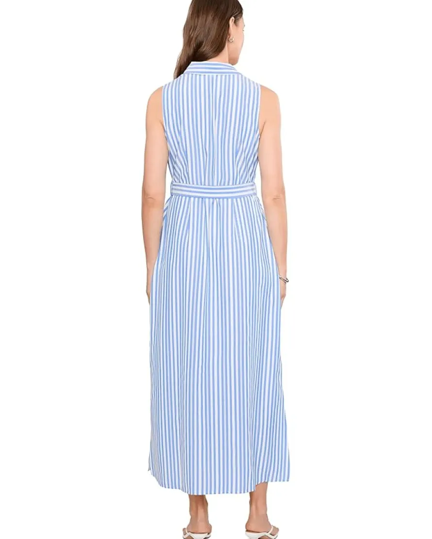 Vince Camuto Sleeveless Button-up Maxi Dress With Sash Women's