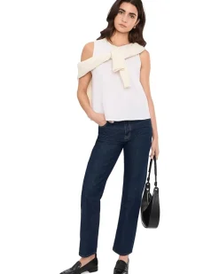 Vince Camuto Sleeveless Crew Neck Blouse Women's