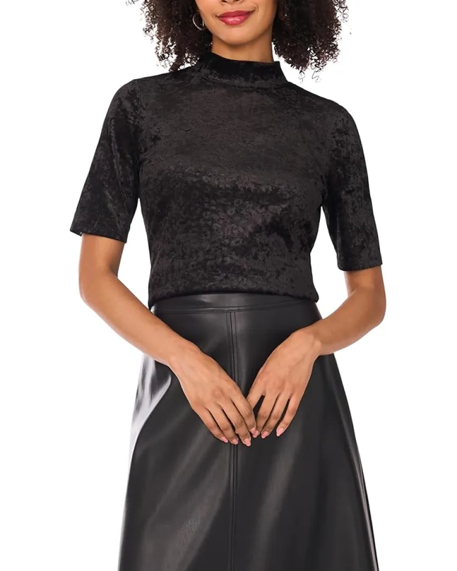 Vince Camuto 3/4 Sleeve Mockneck Top Women's
