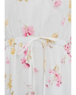 Vince Camuto Split Neck Puff Sleeve Maxi Dress Women's